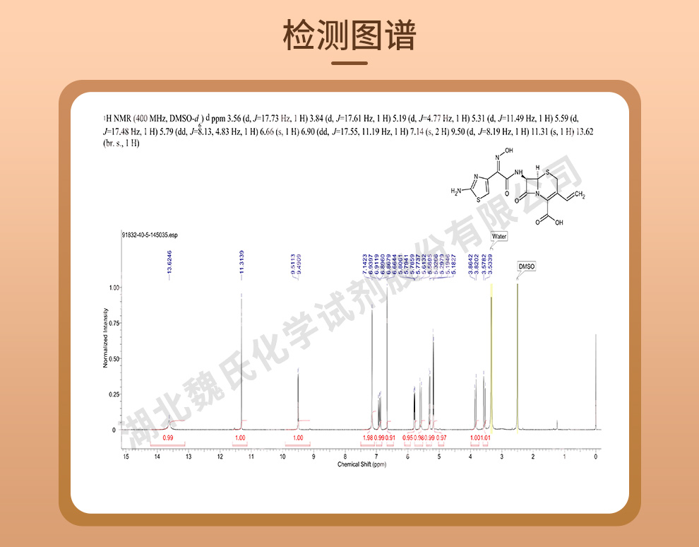 头孢地尼光谱