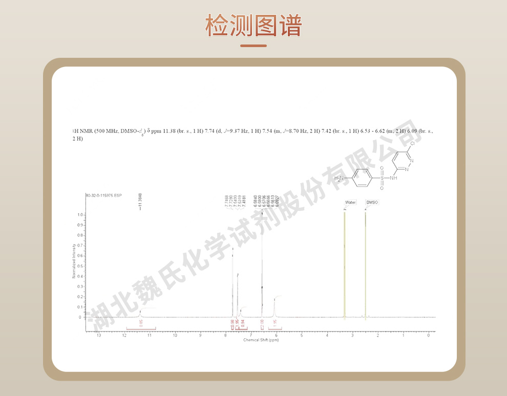 磺胺氯哒嗪光谱