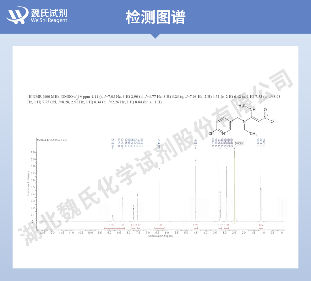 烯啶虫胺光谱