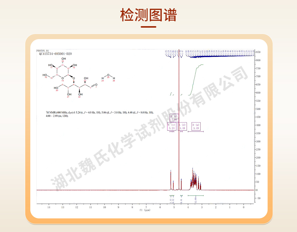 98%麦芽糖一水物；D-( )-麦芽糖一水物光谱