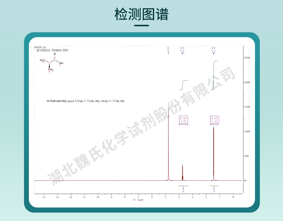 L-丙氨酸光谱