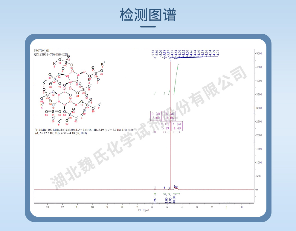 蔗糖八硫酸酯钾光谱