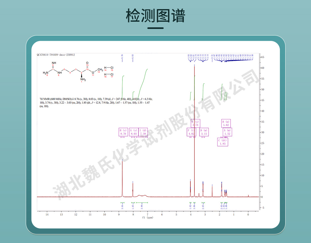 L-精氨酸甲酯二盐酸盐光谱