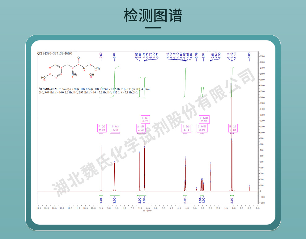 L-酪氨酸乙酯盐酸盐光谱