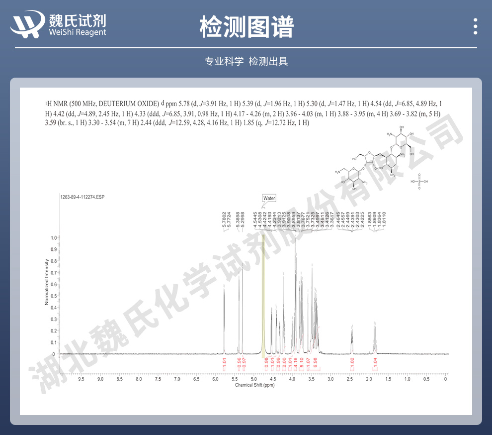 硫酸巴龙霉素；巴母霉素光谱