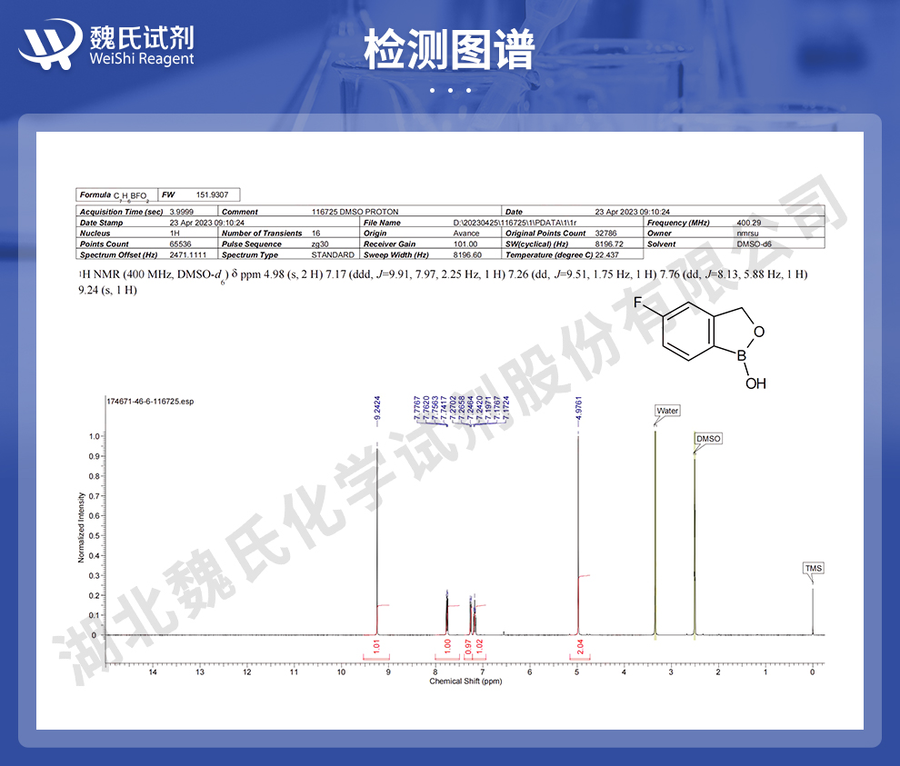 他伐硼罗；AN-2690光谱