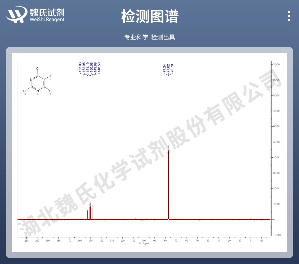 2,4,6-三氯-5-氟嘧啶光谱