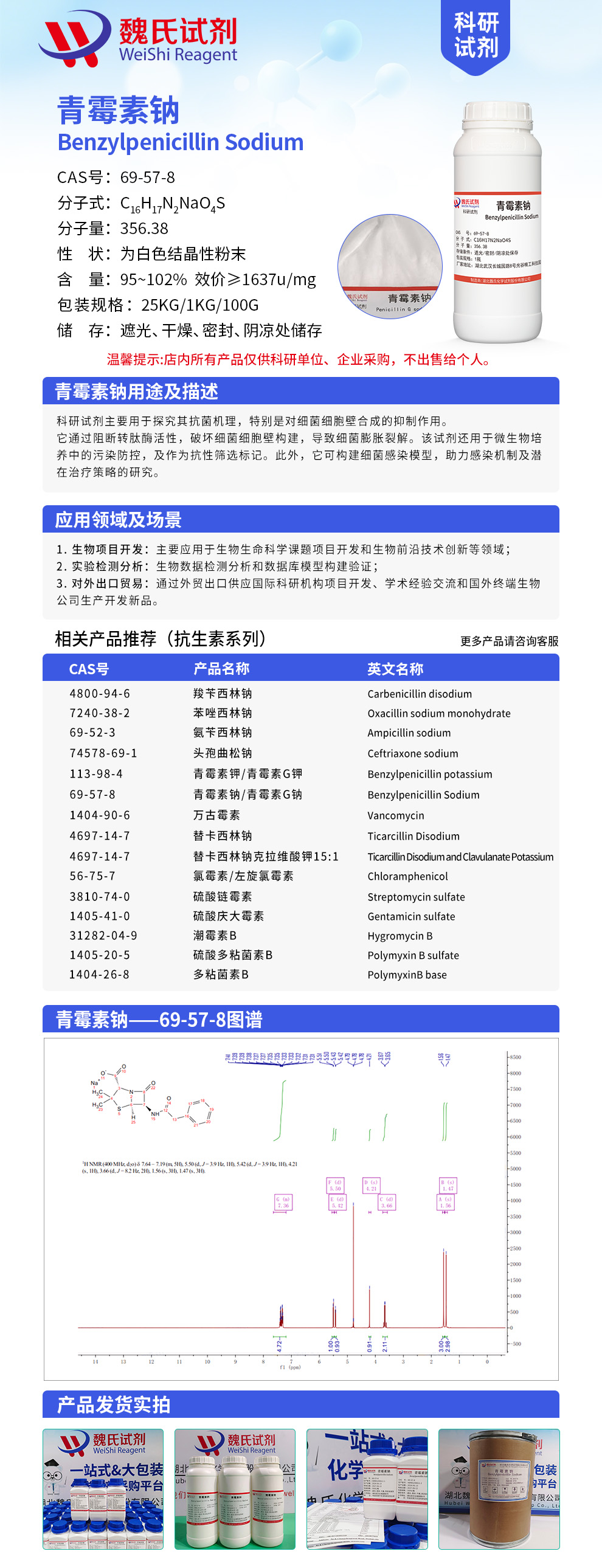 Benzylpenicillin Sodium；Benzylpenicillin G Sodium Product details