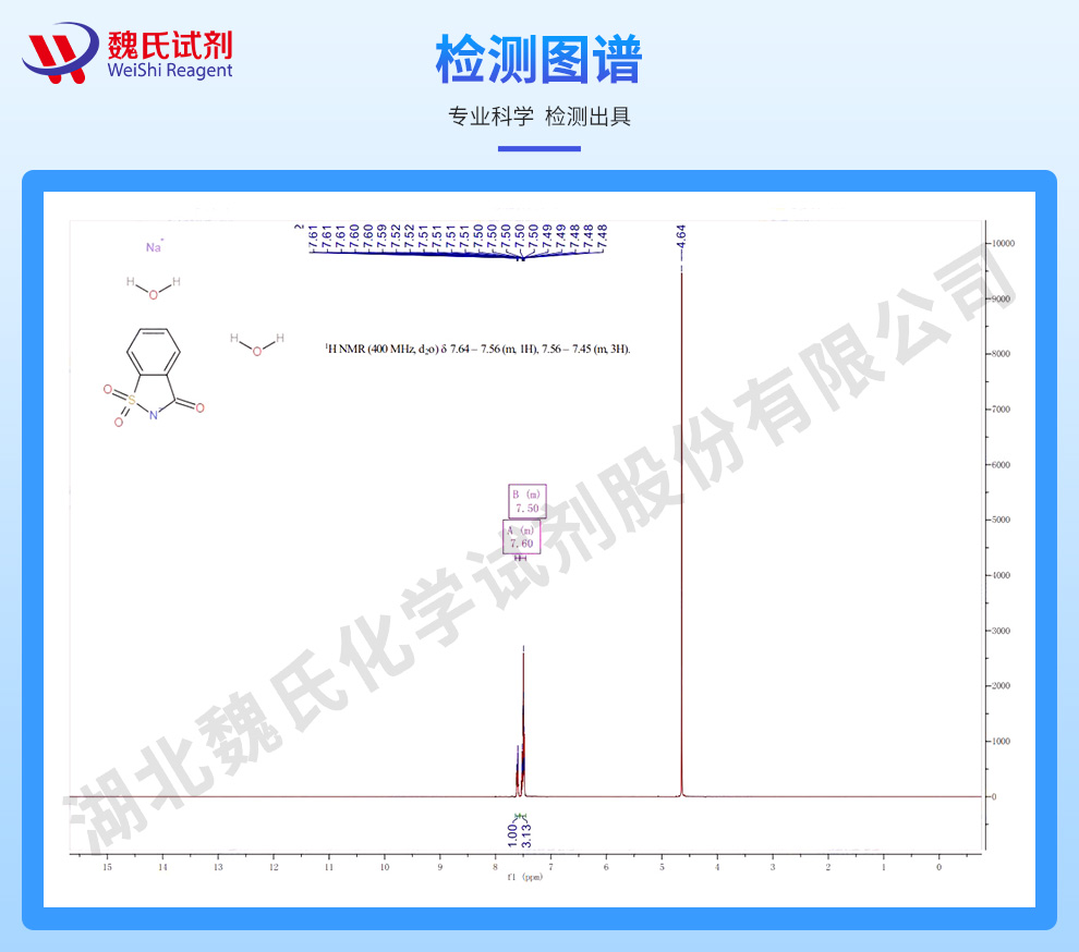 糖精钠二水物；二水糖精钠光谱