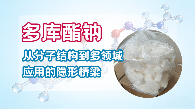多库酯钠：从分子结构到多领域应用的“隐形桥梁”