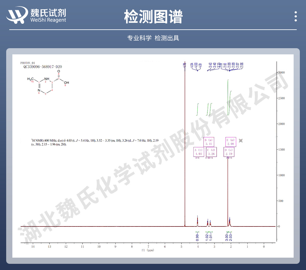 依克多因；四氢甲基嘧啶羧酸光谱