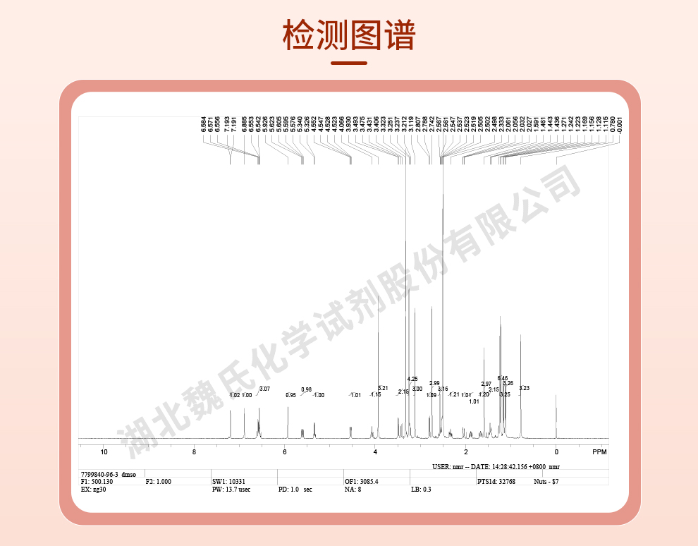 美登素DM4；N2'-去乙酰基-N2'-(4-巯基-4-甲基-1-氧代戊基)-6-甲基美登素光谱