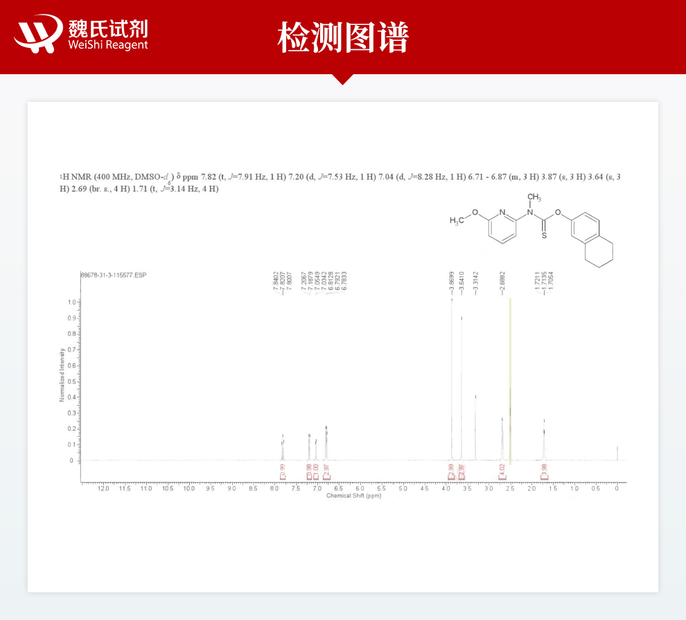 利拉萘酯光谱