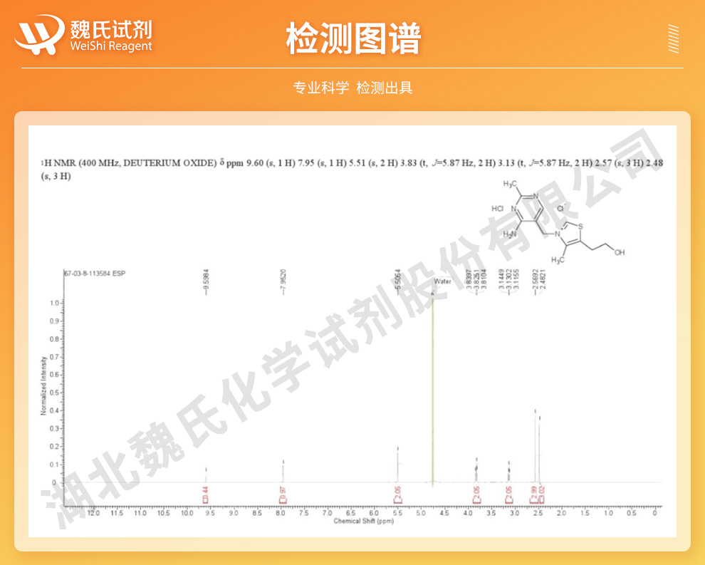 维生素B1；盐酸硫胺；VB1—医药级光谱