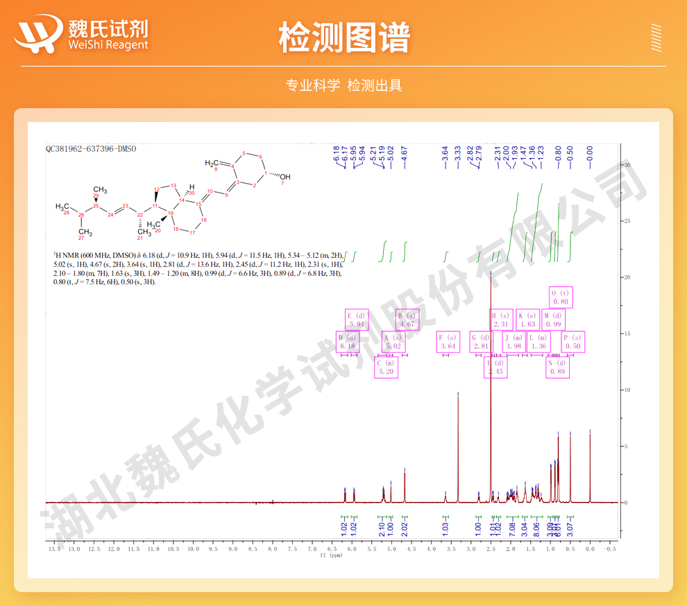 维生素D2；4000万单位结晶光谱