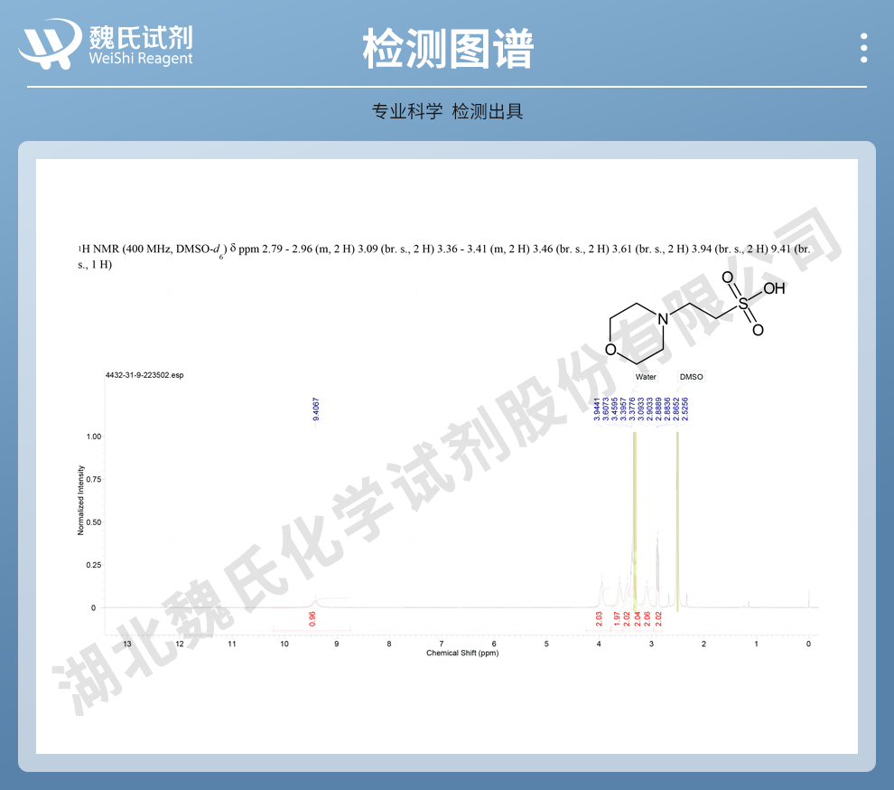 2-吗啉乙磺酸光谱