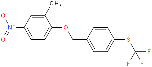 (4-((2-Methyl-4-nitrophenoxy)methyl)phenyl)(trifluoromethyl)sulfane