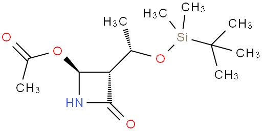 (2R,3R)-3-(2-((Tert-butyldimethylsilyl)oxy)ethyl)-4-oxoazetidin-2-yl acetate