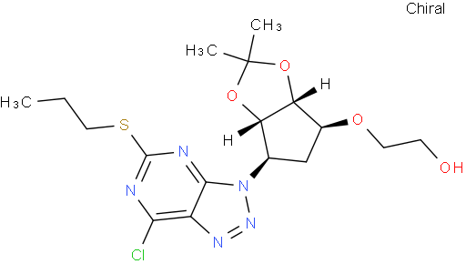 2-[[(3aR,4S,6R,6aS)-6-[7-Chloro-5-(propylthio)-3H-1,2,3-triazolo[4,5-d]pyrimidin-3-yl]tetrahydro-2,2-dimethyl-4H-cyclopenta-1,3-dioxol-4-yl]oxy]-ethanol