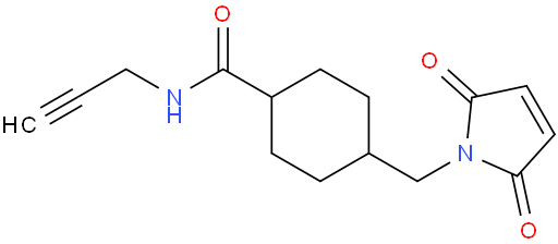 4-((2,5-Dioxo-2,5-dihydro-1H-pyrrol-1-yl)methyl)-N-(prop-2-yn-1-yl)cyclohexanecarboxamide