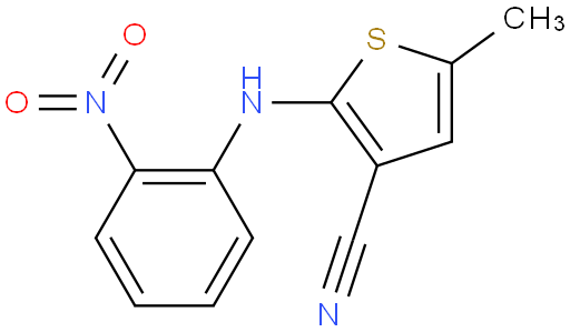 5-Methyl-2-((2-nitrophenyl)amino)thiophene-3-carbonitrile