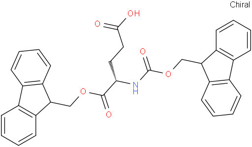(S)-5-((9H-Fluoren-9-yl)methoxy)-4-((((9H-fluoren-9-yl)methoxy)carbonyl)amino)-5-oxopentanoic acid