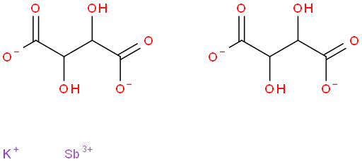 pot. antimony(iii)oxide tartrate hemi-hydrate