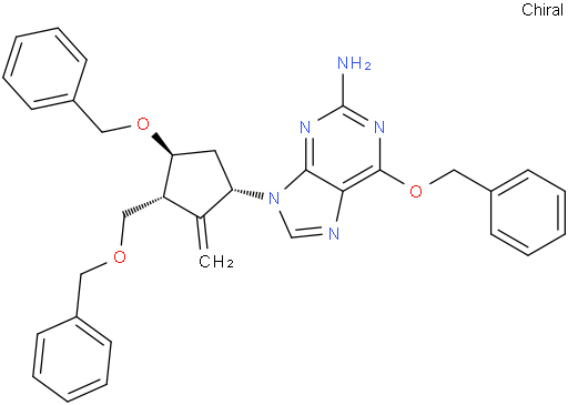 6-(Benzyloxy)-9-((1S,3R,4S)-4-(benzyloxy)-3-((benzyloxy)methyl)-2-methylenecyclopentyl)-9H-purin-2-amine