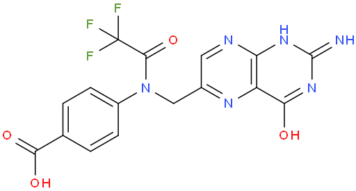4-(N-((2-Amino-4-oxo-3,4-dihydropteridin-6-yl)methyl)-2,2,2-trifluoroacetamido)benzoic acid