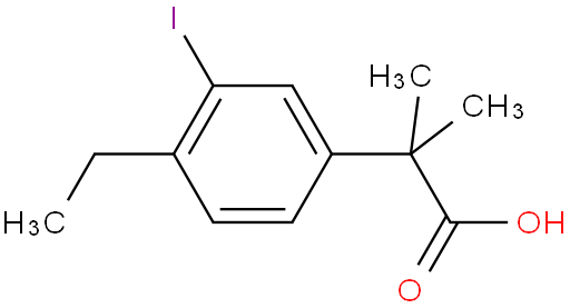 2-(4-ethyl-3-iodophenyl)-2-Methylpropanoic acid