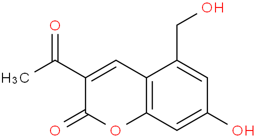 3-Acetyl-7-hydroxy-5-(hydroxymethyl)-2H-chromen-2-one