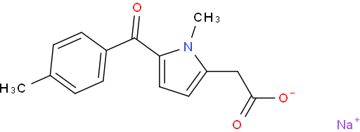 Sodium 2-(1-methyl-5-(4-methylbenzoyl)-1H-pyrrol-2-yl)acetate