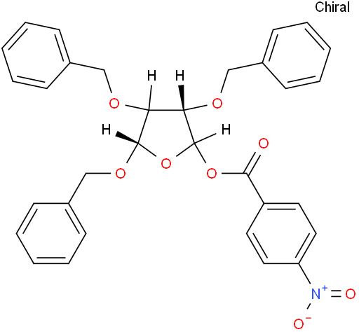 2,3,5-tri-O-benzyl-1,0-(4-nitrobenzoyl)-D-arabinofuranose