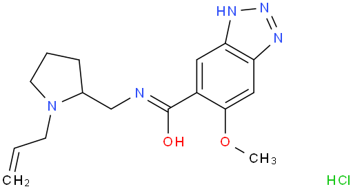 N-((1-Allylpyrrolidin-2-yl)methyl)-6-methoxy-1H-benzo[d][1,2,3]triazole-5-carboxamide hydrochloride