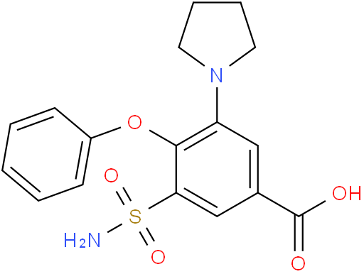 4-Phenoxy-3-(pyrrolidin-1-yl)-5-sulfamoylbenzoic acid