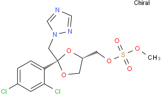 cis-2-(2,4-Dichlorophenyl)-2-(1H-1,2,4-triazol-1-ylmethyl)-1,3-dioxolan-4-ylmethyl methanesulphonate