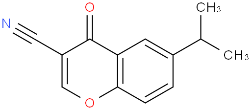 6-异丙基-4-氧代-4H-1-苯并吡喃-3-甲腈