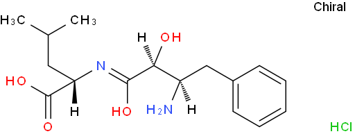 L-Leucine,N-[(2S,3R)-3-amino-2-hydroxy-1-oxo-4-phenylbutyl]-, hydrochloride (1:1)