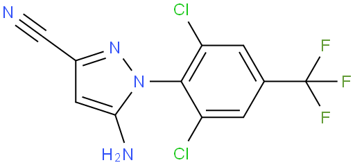 5-Amino-3-cyano-1-(2,6-dichloro-4-trifluoromethylphenyl)pyrazole