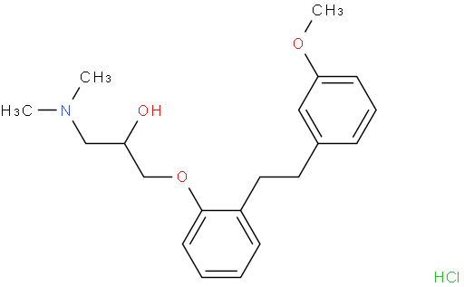 1-(Dimethylamino)-3-(2-(3-methoxyphenethyl)phenoxy)propan-2-ol hydrochloride