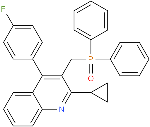 2-Cyclopropyl-3-[(diphenylphosphinyl)methyl]-4-(4-fluorophenyl)quinolin