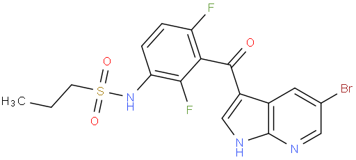 N-(3-(5-Bromo-1H-pyrrolo[2,3-b]pyridine-3-carbonyl)-2,4-difluorophenyl)propane-1-sulfonamide