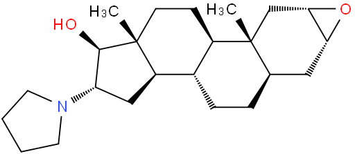 (2a,3a,5a,16b,17b)-2,3-Epoxy-16-(1-pyrrolidinyl)androstan-17-ol