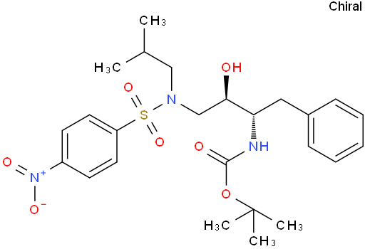 tert-Butyl ((2S,3R)-3-hydroxy-4-(N-isobutyl-4-nitrophenylsulfonamido)-1-phenylbutan-2-yl)carbamate