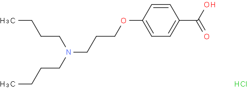 4-[3-(Dibutylamino)propoxy]benzoic acid hydrochloride