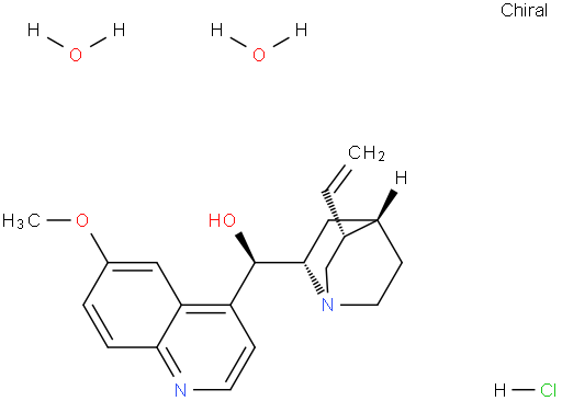 Quinine hydrochloride dihydrate