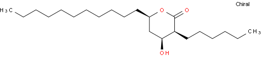 (3S,4S,6R)-3-Hexyl-4-hydroxy-6-undecyltetrahydro-2H-pyran-2-one