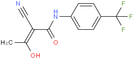 2-Cyano-3-hydroxy-N-(4-(trifluoromethyl)phenyl)but-2-enamide
