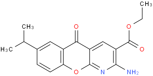 Ethyl 2-amino-7-isopropyl-5-oxo-5H-[1]benzopyrano[2,3-b]pyridine-3-carboxylate