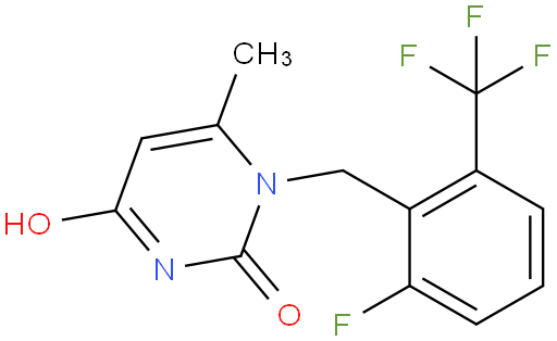1-(2-Fluoro-6-(trifluoromethyl)benzyl)-6-methylpyrimidine-2,4(1H,3H)-dione
